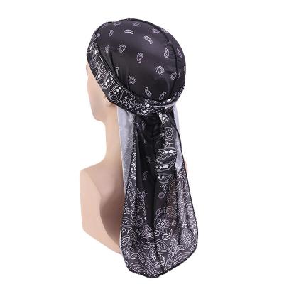 China Custom Silk Designer Durags Satin Duragesic Durags Master Wrapping for sale