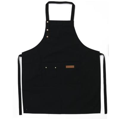 China Low Price Good Quality Chef Apron Canvas China Anti-fouling Kitchen Aprons Waterproof Oilproof Kitchen Cooking Apron for sale