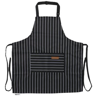 China Good Price Anti-fouling Half Apron Logo Cheap Custom Chef Apron Custom Made Stripe Apron Good Quality for sale