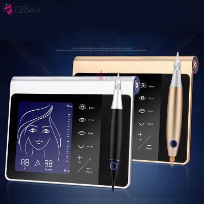 China Newest Digital Touch Screen PMU Permanent Tattoo Eyebrow Eyeliner Makeup Device Stainless Steel Microblading Electric Machine for sale