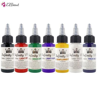 China Convenient Tattoo Supplies 30ML/Bottle Professional Permanent Tattoo Ink Pigment Safe Half Safe For Body Beauty Art for sale