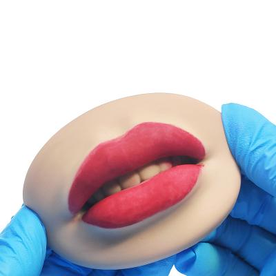 China Flexible Human 3D Lip Blush Microblading PMU Accessories Silicone Practice Premium Soft Skin For Permanent Makeup Artists for sale