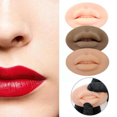 China 2022 Latest 5D Silicone Flexible Bare Open Mouth Lips Practice Skin For PMU Beginner And Experienced Tattoo Artists for sale