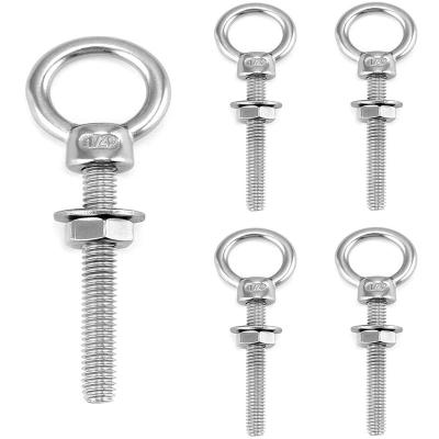 China To Install Easy/Use Stainless Steel Max High Tensile Thread Corrosion Resistance M6 M8 M10 Lifting Eye Bolts Screws And Nuts for sale