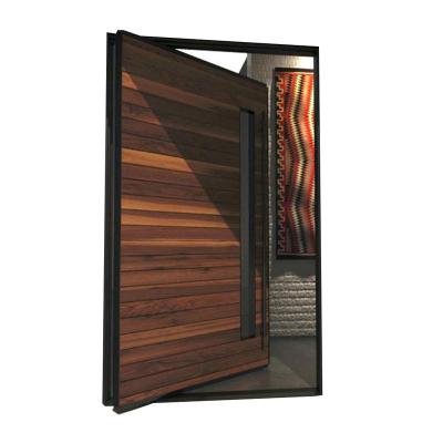 China China Top Home Supplier Modern Solid Wood Pivot Doors Modern Front Entrance Large Entrance High Quality Entrance for sale