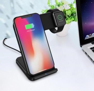 China Mobile Phone For iPhone X Accessories Qi Standard Wireless Fast Pad Pad Convertible Charger Stand For iPhone X XS Max for sale