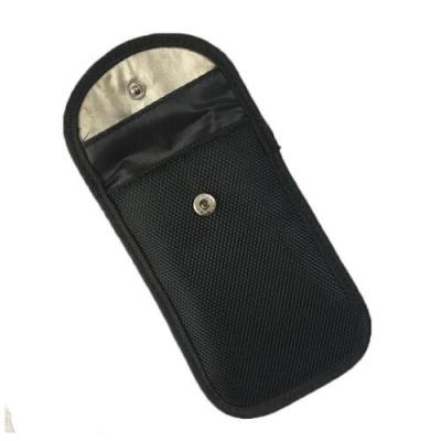 China Car Key Black Keyless Entry Blocker Car Signal Blocker Faraday Cage FOB Bag RFID Blocking Cell Phone Faraday Bag Pouch for sale