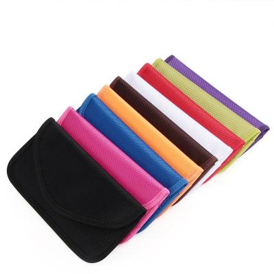 China No Signal Faraday Cage Colorful FOB RFID Keyless Pouch Blocking Bag For Car Key Signal Blocker Cell Phone Case For iPhone Samsung Xiaomi for sale