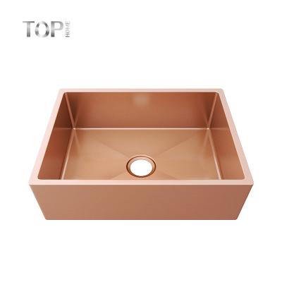 China Modern Commercial Classic Rectangular Single Vanity Hand Washing Gold Sink for sale