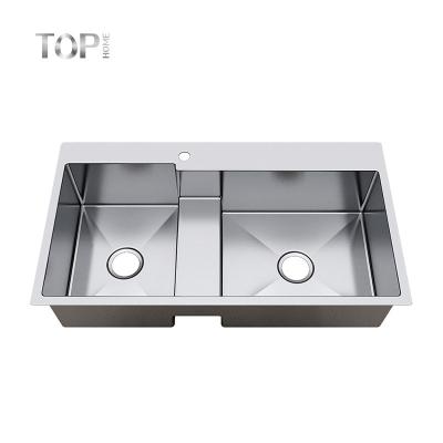 China Modern CUPC Certifications Household Kitchen Working Station Topmount 304 Sink for sale