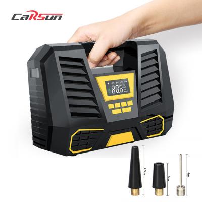 Chine CARSUN Multi-Funtion Durable 150 PSI Portable Mini Electric Bike Air Compressor for Mini Car Digital Display Tire Inflators à vendre