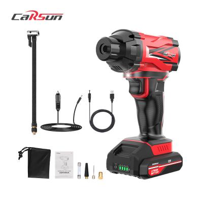 Chine NEW ARRIVAL Light CARSUN New Arrival Digital Display Motorcycle Compressor Bike Tire Inflator Auto Cordless Portable Pump For Car à vendre