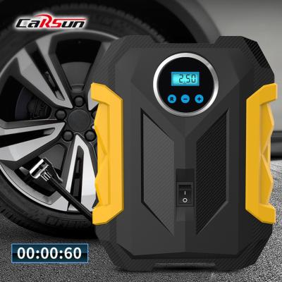 China CARSUN 139901 Portable Auto Digital Display Motorcycle Tire Inflator Bike Accessories Durable With PSI Car Compressor for sale