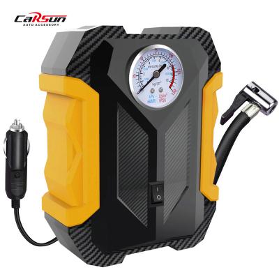 중국 Emergency Light CARSUN 12V Car Tire Inflators Mechanical Low Noise Portable Auto Air Compressor Pump 판매용