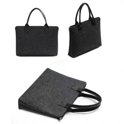 China Polyester Made In China Top Quality Waterproof Business Felt Laptop Bag for sale