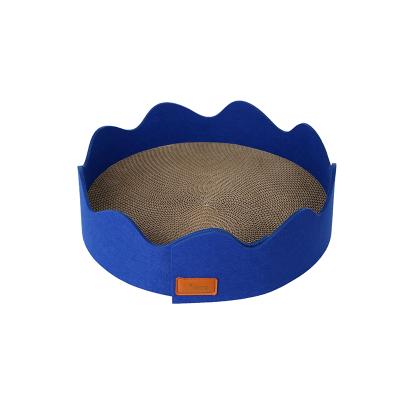 China Widely Used Special Design Simple Sofa Modeling Breathable Felt Blue Circle Cat Nest for sale