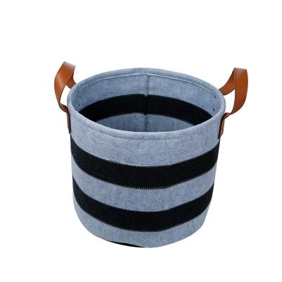 China Latest Design Top Quality Sustainable Felt Bulk Groceries Storage Buckets for sale