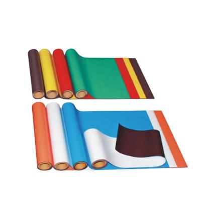 China Isotropic Material Strong Rubber Magnet With Magnetic Sheet Self Adhesive Backed Flexible Magnet In Roll for sale