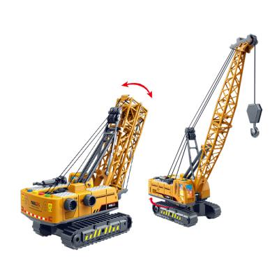 China Diecast Toy 6PCS Mini Tower Cable Excavator Toys Alloy Construction Trucks Diecast Model Toys Car for sale