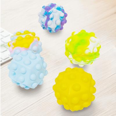 China Mini Toy Wholesale Kids and Adults Rainbow Strain Ball Toys Squeeze Sensory Squishy Person Toys Squishy Balls for sale