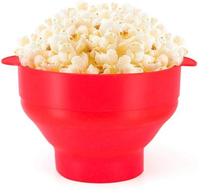 China Popcorn Popcorn Stovetop Extension BPA Palomitas De Maiz Household Air Free Silicone Collapsible Microwave Bucket Traditional Popcorn Popper for sale