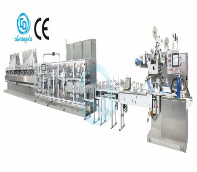 China Single Sachet Wet Tissue Making Machine, Baby Cloth Wet Packing Napkin Machine Price In China CD-2000 H-1 for sale