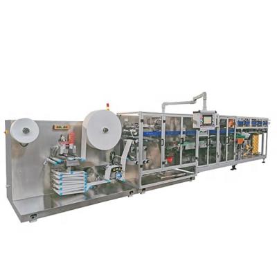 China CD-2008 factory full automatic wet tissue making machine, disinfectant wipes machine price, mini pocket wet wipes machine for sale