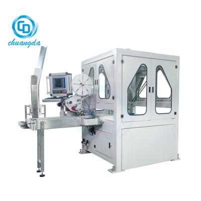 China Factory Rotary Type Automatic Plastic Lid Machine With Good Quality And Baby Wet Wipes Plastic Lid Application Machine for sale