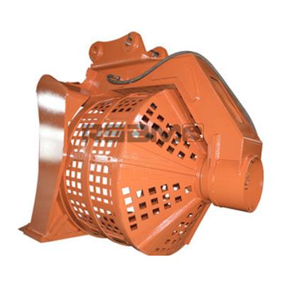 China Selecting Stones Rotary Screening Bucket Excavator for sale