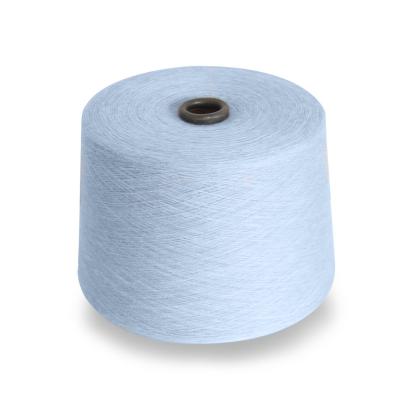 China Wholesale factory price viable 100% combed light blue huafu blended cotton yarn for sale