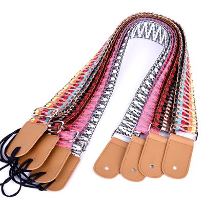 China Color Weaving Customized Genuine Cool Woven Hawaii Ukulele suspers with high quality for sale