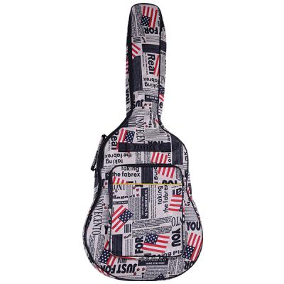 China Cheap Double Shoulder/Single Shoulder/Handheld Factory Supply Guitar Bag Wrapped in a Flag Design for sale