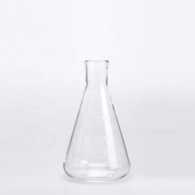 China Lab Container 500ml Flat Bottom Conical Glass Flask for sale