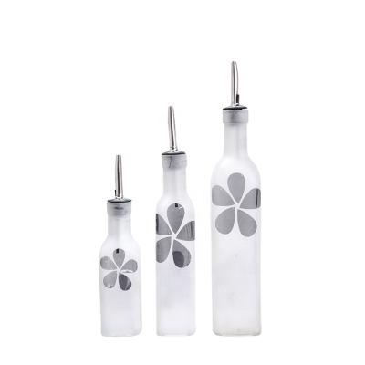 China 175ml 250ml 500ml Eco-friendly Custom Glass Essential Cooking Oil Dispenser Bottles for sale