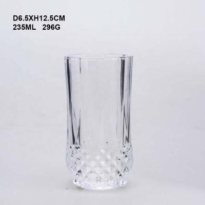 China Sustainable 200ml Clear Water Glass Cup Drinking for sale