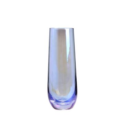 China New 10oz Classic/Postmodern Iridescent Color Hall Ball Wine Glass Cup for sale