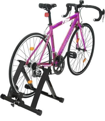 China Exercise Bike Home Trainer Stand Steel Bicycle Exercise Magnetic Stand with Noise Reduction Wheel for Road Bike for sale