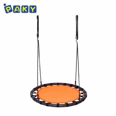 China Outdoor Furniture Kids Round Teslin Swing Beds Hanging On Swing Frame for sale