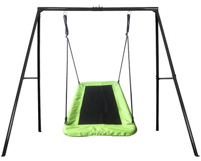 China Contemporary swing set with rectangular saucer shaft swing, swivel and heavy duty A-frame metal swing bracket for sale