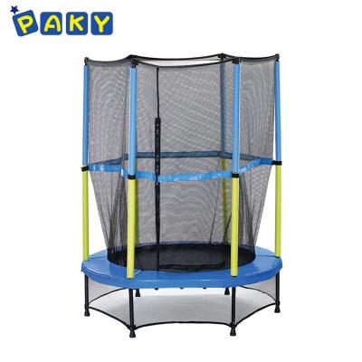 China 45 kg 140CM kids jumping trampoline indoor bed with safety net for sale for sale