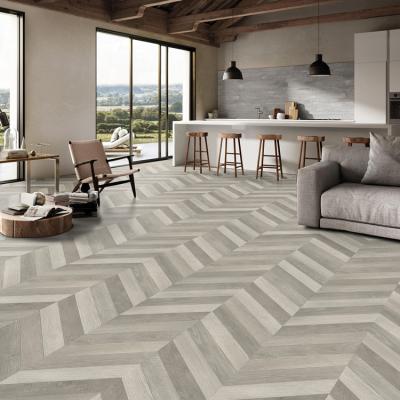 China D70001L Modern High Quality Herringbone Laminate Flooring EIR Surface Emboss 12mm Gray Color Herringbone Parquet Laminate Waterproof Flooring for sale