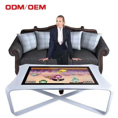 China Indoor 43 Inch Touch Screen Touch Screen Coffee Table 500 Nits Interactive Touch Table for sale