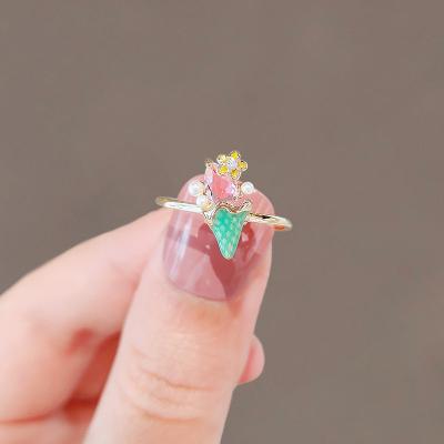 China New Fashion Diamond Couple Jewelry Color Charm Romantic Couples Ring for sale