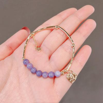 China FASHIONABLE Natural Crystal Duobao Girl Bracelet DIY Niche Design Bracelet Most Product for sale