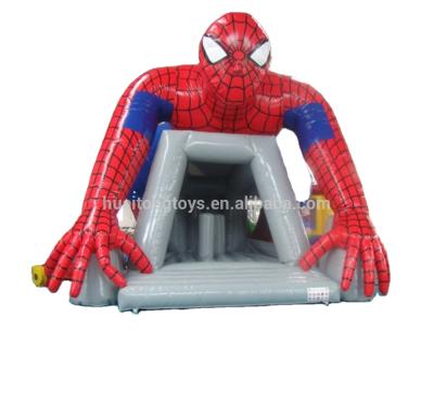 China 2016 Plato PVC Tarpaulin Fun City Single Inflatable Spider-Man Bouncer Game For Kids for sale