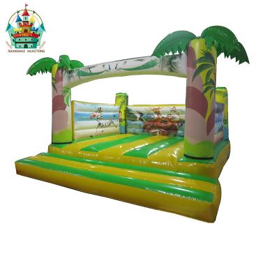 China Amusement Park Outdoor Air Safe Bouncer Inflatable Trampoline With Combo Slide Bounce Houses For Kids for sale