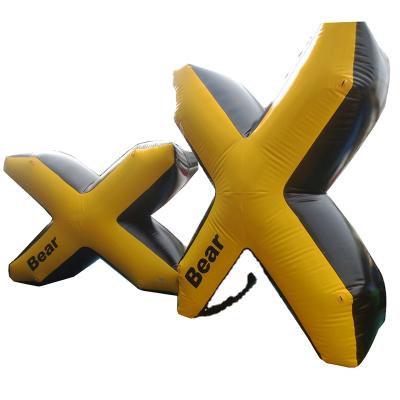 China CS Inflatable Barrier Ball Gear Shape Doritos X Game Bunker Inflatable Paintball Bunker Game for sale