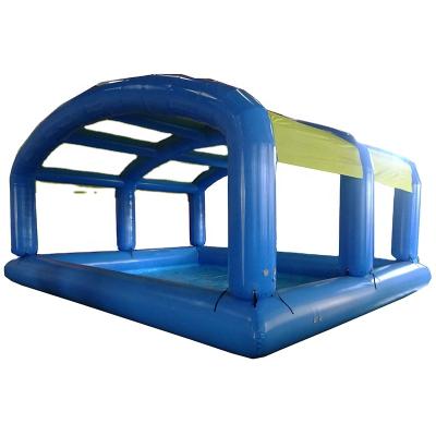 China Attractive Inflatable Water Game Big Pool Covers Deep Sea Swimming Pool For Kids for sale