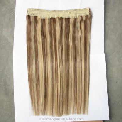 China Silky Straight Wave Cheap Price Hair Extensions Halo Hair Extension for sale