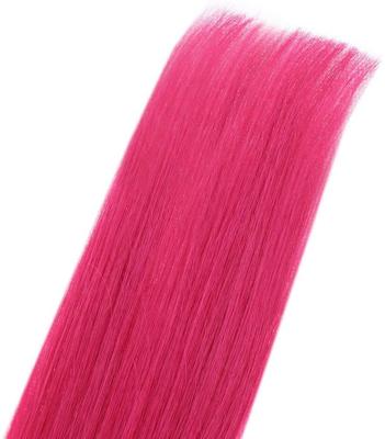 China Silky Straight Keratin Tip Prebonded Hair Extensions Silky Straight Pink Color U Tip Hair for sale